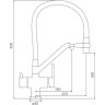 Смеситель для кухни с гибким изливом GAPPO G4398-88